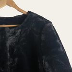 Jeno Neuman Vintage Collection Black Plush Faux Fur Coat Size Large Photo 3