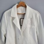 Jofemuho White Lightweight Linen Blend Blazer Jacket Size XXL Photo 2