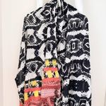 Sandy and Sid Lightweight Patterned Wrap Coverup One Size Fits All Black Photo 8