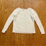 Garnet Hill  Sustainable Organic Cotton Knit White Sweater Womens XSmall Photo 1