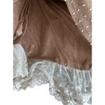 Anthropologie Y2K RYU Women's Knit Lace Tulle Pearls  Belted  Dress Coquette Sz L Photo 7