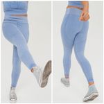 Aerie OFFLINE Seamless High Waisted 7/8 Legging 5121 In Coast Size Medium Photo 2