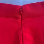 Assali  red pleated high waisted long slit maxi skirt Photo 2