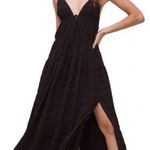 ASTR  The Label Lizbeth Maxi Sun Dress in Black Woman’s Sz S Spaghetti straps‎ Photo 0