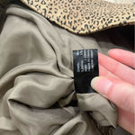 American Vintage Vintage Michael Hoban North Beach Leather Cheetah Leopard Jacket Size M Photo 5