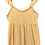 Torrid  Womens Baby Doll Top Size 2X Pastel Yellow Ruffle Summer Knit Cottagecore Photo 0