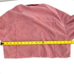 Pink Corduroy Cropped Jacket Cotton Candy Size Small Photo 6