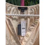 J.Crew  Cotton poplin tie-sleeve button-front romper, Palest Peach Size M NWT Photo 5