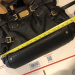 Michael Kors Gansevoort Black Tumbled Leather Shoulder Bag Crossbody Totei Photo 10