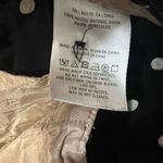 Anthropologie Black and White Polka Dot Floral Wide-Leg Pants Photo 8