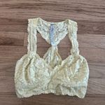 Free People Intimately Women’s Yellow Laced Bra Sz XS Photo 0