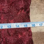 Wow Couture Womens Geometric Embellished Mini Dress Burgundy Red Large Photo 7