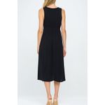 Final Touch PRE-WASHED SOLID GAUZE SLEEVELESS DEEP V-NECK FRONT KNOT MAXI DRESS.
100% RAYON Photo 1