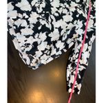 J.Jill Floral Linen Button Down Shirt Long Sleeve L Petite Church Office Summer Black Size undefined Photo 9