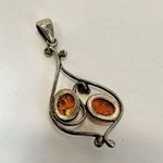 Sterling silver Baltic amber pendant Photo 1