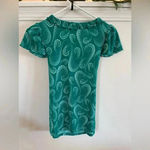 Liz Lange  Maternity size‎ small teal short sleeve v-neck shirt with tie​ Photo 1