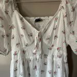 Arula White and Pink Floral Baby Doll Milk Maid Dress Size XL NWT Photo 7