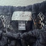 J. VALDI Womens Floral Crochet Lace Tunic Swim Cover Up Dress Black NEW Sz Large Photo 2