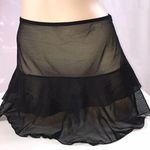Under the Sun Size XL Black Mesh Ruffle Skirt. Made In USA. New With Tags. Photo 0