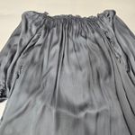 LPA  Off Shoulder Lounge Dress in Gray Blue Large Photo 9
