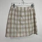 Madewell Linen Blend Tulip Hem Mini Skirt NWT Size 6 Photo 2