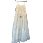 City Studios Floral Embroidered Tulle Bustier Gown Ivory/Pink‎ Prom Formal White Size undefined Photo 4