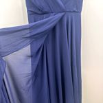 Lulus All About Love Navy Blue Maxi Dress Size Large Photo 4