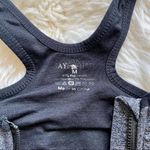 Grey Zip up Sports bra size medium Photo 3