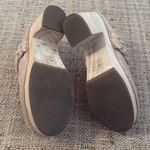 Dolce Vita Wooden Clogs Light Cream Suede Braided Leather adorns Top 8.5 Tan Photo 5