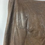 Tribal Brown Faux Leather Look Maxi Long Skirt 6 Photo 3