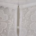 Saks 5th Avenue Saks Fifth Avenue White Lace short sleeved Top sz XSp Photo 4