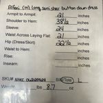 Alfani semi sheer button‎ down dress, tunic, coverup, roll tab sleeves, size M Size M Photo 6