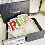 Prada Saffiano Leather Logo Trick Bag Charm Photo 1