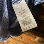 joe's jeans Joe's Blue Gingham Plaid One Shoulder Ruffle Tiered Top Women's Size XS Photo 5