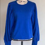 ZARA Royal Blue balloon sleeve sweater Photo 9