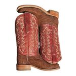 Corral  Brown/Red Cowboy Leather Pull on Boots(Size 8.5) Photo 1