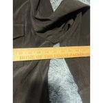 St. John  Sport Dark Brown Polyester Blend Faux Suede Snap Front Epaulet Jacket M. Photo 5