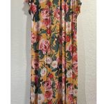 Torrid  Cover Up 1 2  1x 2x Plus Yellow Floral Kimono Duster Open Front Boho Photo 3