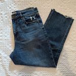 Loft  Distressed Blue Denim cropped Jeans Photo 0