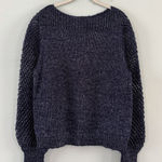 Tommy Bahama NWT  Shimmer Balloon Sleeve Island Navy Blue Wool Blend Sweater Photo 0