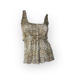 Roberto Cavalli Class  𒀭Luxe Crystal Enameled Metal Belt Top 𒀭Leopard Print 𒀭4 Photo 1