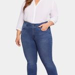 NYDJ Marilyn Straight Jeans Plus Size 20W Indigo Dark Wash High Rise Stretch Photo 3