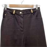 St. John Vintage Y2K Sport Chocolate Brown Stretch Twill High Rise Pant Size 4 Photo 3