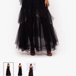 Betsy and Adam "JASMINE" SPAGHETTI STRAP MESH CORSET GOWN Photo 1