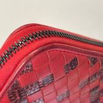 Bottega Veneta Bottega Red Intrecciato Woven Nappa Leather/Snakeskin - Preowned Photo 9