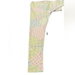 LuLaRoe Blue, Yellow & Pink Geometric High Rise Ankle Leggings Tall & Curvy Photo 9