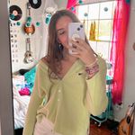 Jeanne pierre Lime Green Cardigan Photo 0