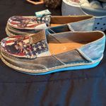 Ariat  Rodeo Quincy Cowboy‎ American Flag Slip On Loafer Shoes 6.5 Photo 4