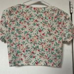 Blue Blush Floral  Los Angeles Crop Top Photo 3