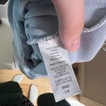 Michael Stars  Ribbed Crewneck Blue Sweatshirt Sweater 100% Cotton One Size Photo 4